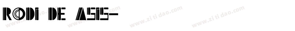 Rodi de Asis字体转换